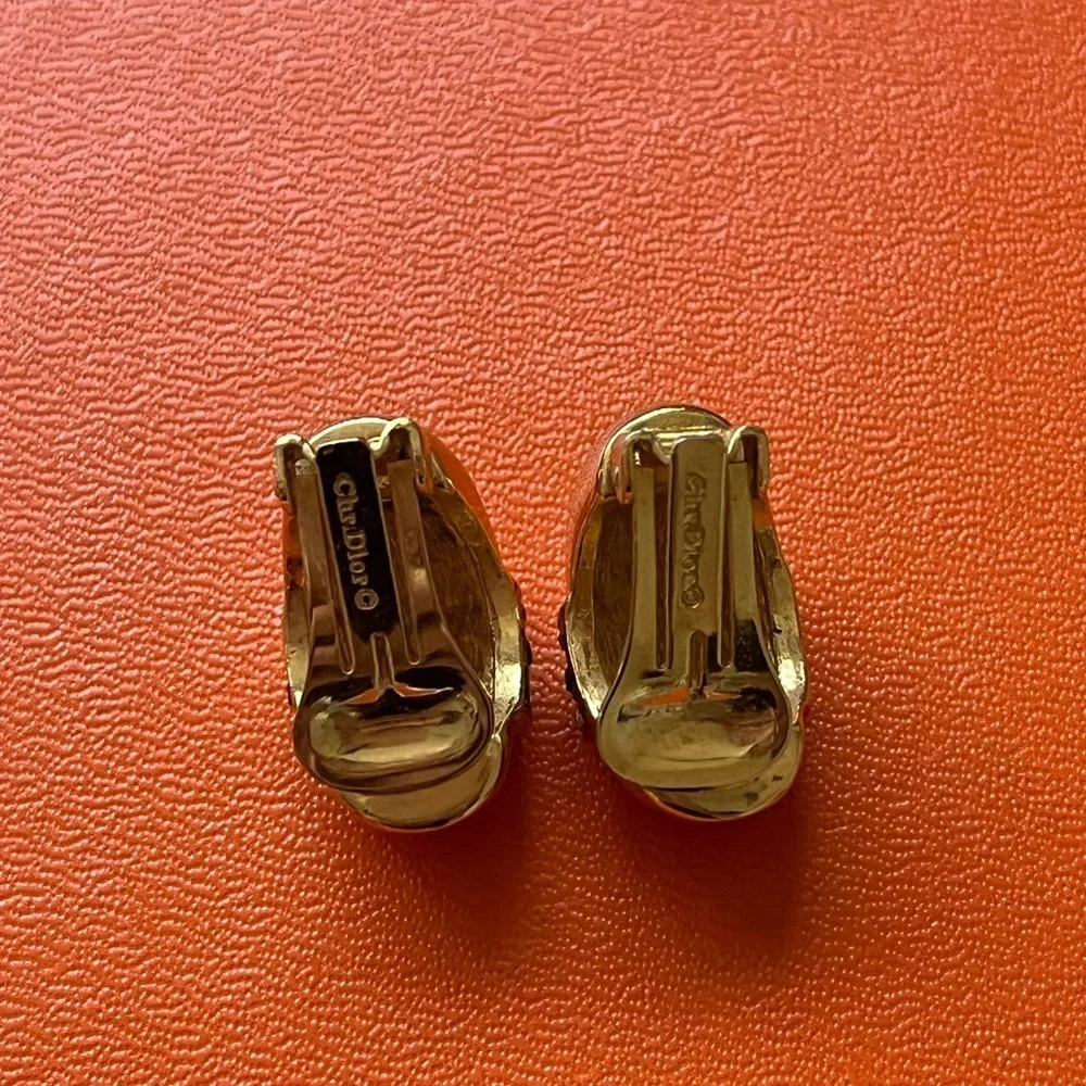 Vintage Christian Dior Clip On Earrings